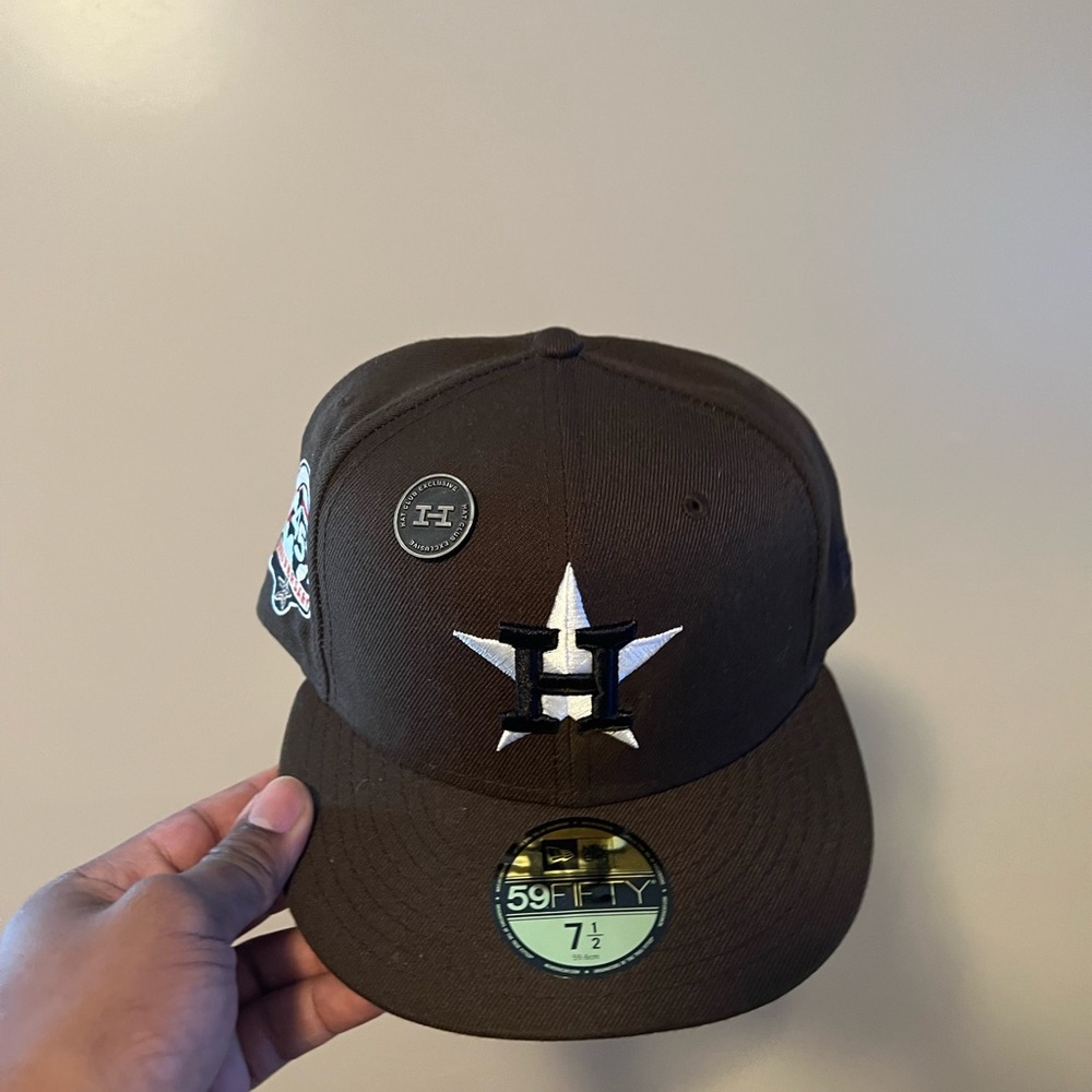 Hat club pinky size 7 1/2 Houston Astros 45 anniversary patch